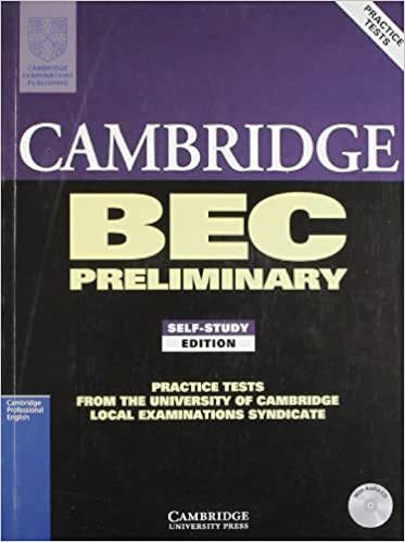 Cambridge BEC Preliminary Self